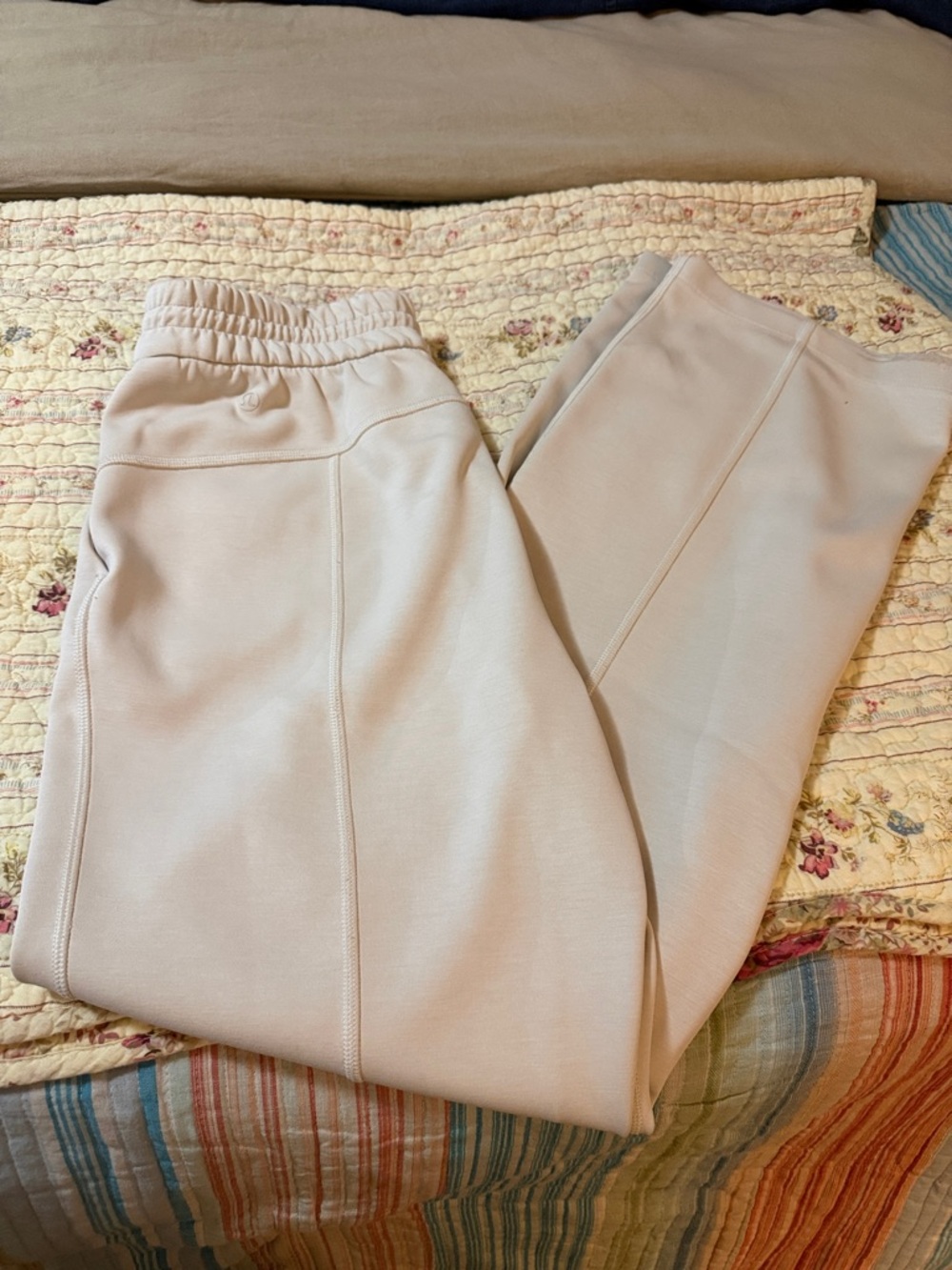 lululemon athletica Softstreme High Rise straight leg pants - cream/tan